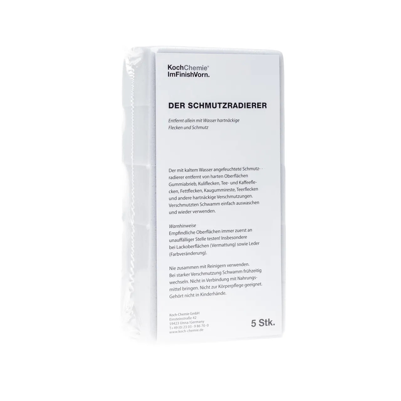 Koch Chemie Spugna Abrasiva (Melamina) – spugna abrasiva per pulizia tecnica