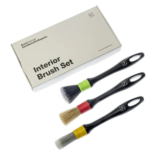 Koch Chemie Interior Brush Set – Set 3 pennelli – spazzola o pennello per detailing